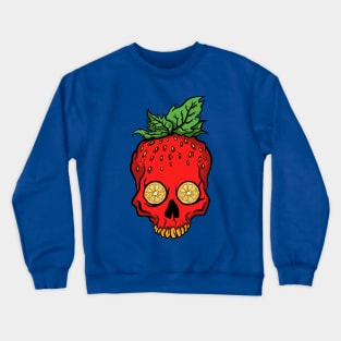 Strawberry Skulls Orange Eyes Crewneck Sweatshirt